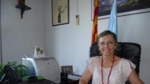 Montserrat Garrido, al despatx de l'alcaldia de Sant Pol on ja hi ha fet canvis per, segons diu, sentir-me “més còmoda”. T.M