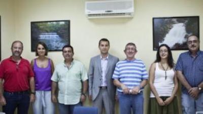 Membres de l'equip de govern de la Mancomunitat de municipis de la Valldigna. CEDIDA
