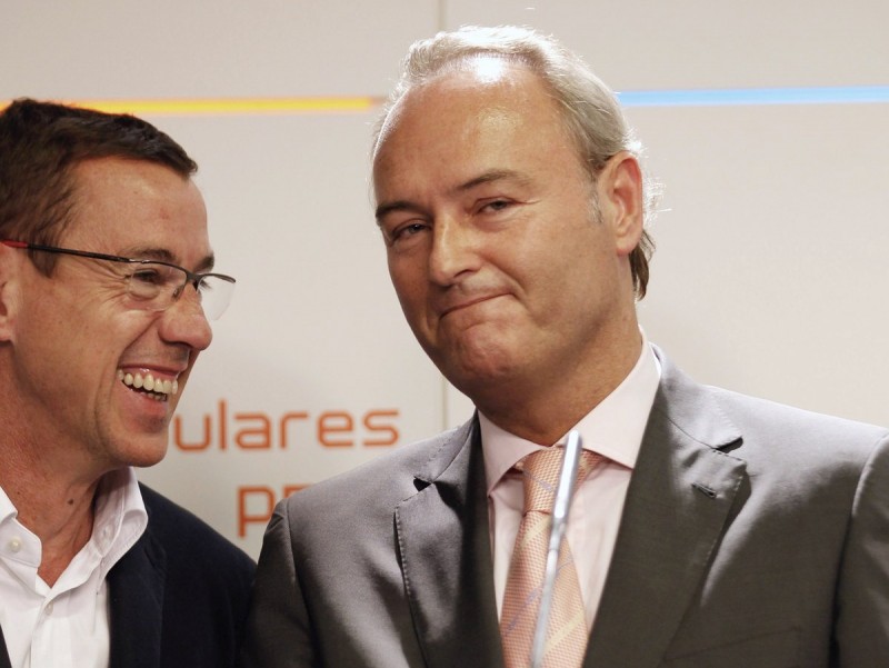 Antonio Clemente i Alberto Fabra. EFE