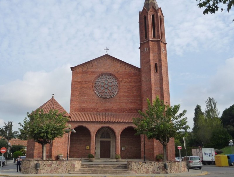 La parròquia de Sant Genís de Plegamans on fins ara feia els oficis mossèn Germà Prats. M.A.L