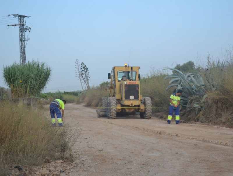 Obres de restauració i condicionament de camins rurals al terme d'Aldaia. CEDIDA
