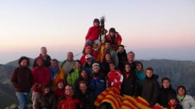 La commemoració de la Diada de Catalunya al Canigó aquest passat diumenge 11 de setembre. J. MARTINEZ MIRO