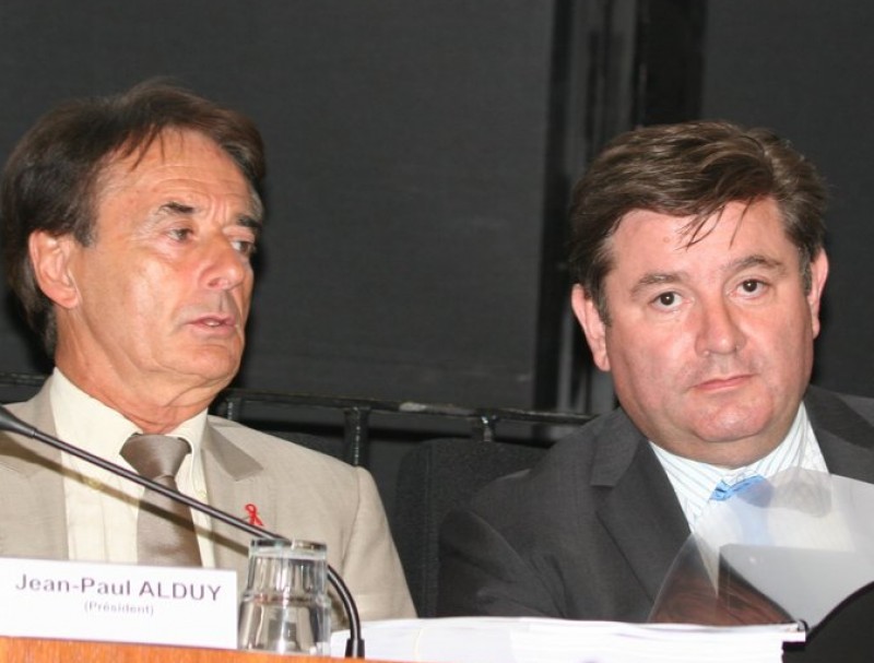 Jean-Paul Alduy i Alain Ferrand a l'Aglomeració de Perpinyà J.M. ARTOUZOUL