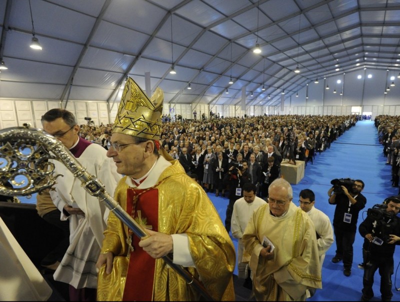 Unes 5.000 persones, van participar ahir en els actes de beatificació d'Anna Maria Janer, a la Seu d'Urgell, presidits pel prefecte Angelo Amato. ACN/ FERRAN GARCIA