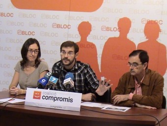 Jordi Puig explica la proposta amb Suni Vidal i Je´sus Romero. ARXIU