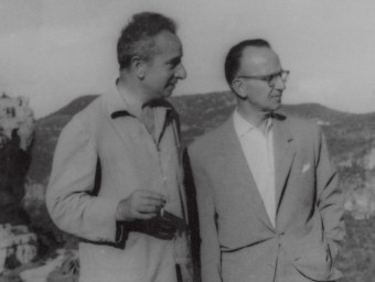 Joan Sales i Xavier Benguerel, que el 1955 van fundar la seva editorial, Club Editor ARXIU