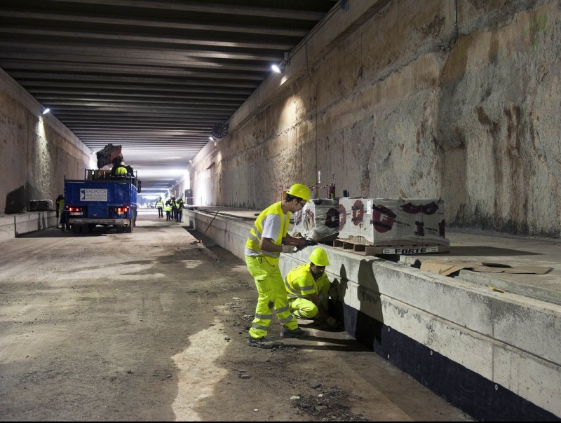 Segon túnel en construcció per soterrar el tren al nucli urbà de Montmeló JOSEP LOSADA