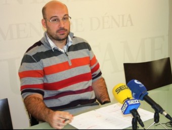 Josep Crespo a la sala de premsa de l'Ajuntament de Dénia. ARXIU