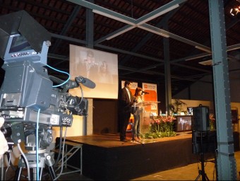 Inauguració dels estudis de la TDT de l'Alt Maresme, l'octubre del 2009 a Calella. T.M