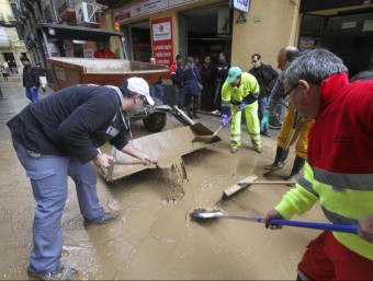 A Tortosa, els forts aiguats van deixar 123 litres. DIMAS BALAGUER