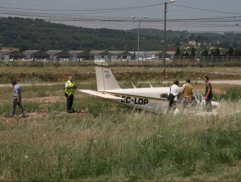 L'avioneta accidentada al Parc Central del Vallès el 2 de juliol de 2010, l'aterratge d'emergència de la qual ha motivat l'informe de la CIAIAC EMILI AGULLÓ