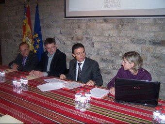 Reunió del conseller Serafín Castellano amb els alcaldes dels Ports. CEDIDA