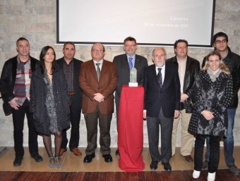 Assistents de diverses institucions a l'acte de presentació del Premi Patrimoni. CEDIDA