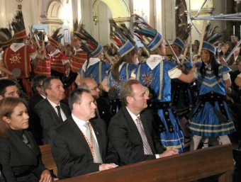 El president Fabra en la seua anterior visita feta a Algemesí el desembre passat. EL PUNT-AVUI