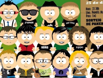 El cartell del concert homenatja la sèrie ‘South Park' SOLSTICI ROCK