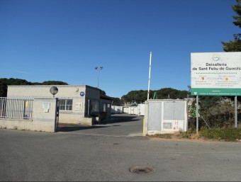 L'entrada principal a la deixalleria municipal de Sant Feliu de Guíxols E.A