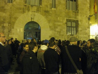 Concentració a les portes del Palau de la Generalitat Valenciana. CEDIDA