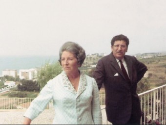 Els germans Santos Torroella, Ángeles i Rafael, a Arenys de Mar, el 1968 ARXIU M. I RT