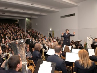 l'Agrupació Musical d'Agullent a l'auditori Josep Mª Bru de la Casa de la Cultura. CEDIDA