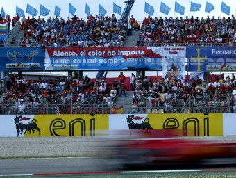 Imatge d'ambient del gran premi de F-1 al Circuit de Catalunya l'any passat. JUANMA RAMOS