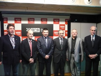 D'esquerra a dreta, Salvador Servià, Sergi Mingote, Antoni Guil, Josep Mayoral, José Orive i Vicenç Aguilera. E. FERRAN