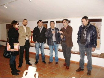 Els tècnics del museu de València visiten la proposta de Potries. CEDIDA