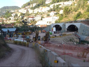 Les obres de la carretera, amb els túnels inclosos, van quedar aturades el juliol passat. ARXIU