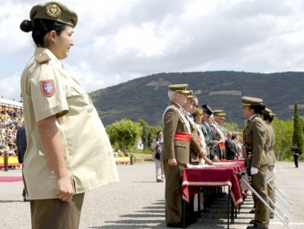 Sotsoficials de l'Exèrcit de Terra de Talarn, en un acte presidit pel Rei EFE