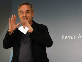 Ferran Adrià en una de les múltiples conferències arreu del Món. EFE - MONDELO