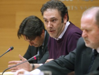 Manuel Corredera durant la seua intervenció en la comissió d'investigació de les Corts EFE