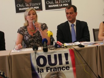 Marine Le Pen i Louis Aliot a Perpinyà J.M. ARTOZOUL
