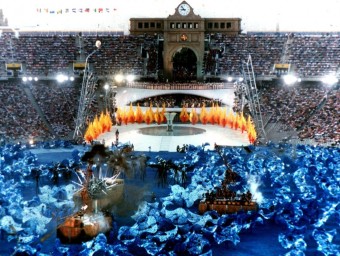 La cerimònia d'inauguració dels Jocs Olímpics de Barcelona 92.