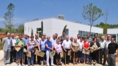 Visita de la gent gran de Morella a la planta de residus de Cervera. CEDIDA