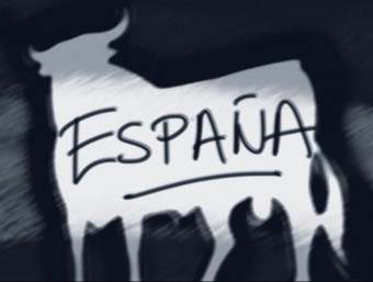 El toro s'utilitza per acompanyar la imatge d'Espanya.  ARXIU