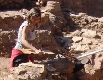 Foto d'arxiu d'una excavació del poblat ibèric de Sant Julià de Ramis, a la zona del castellum fractum D.C