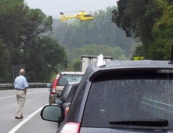 L'helicòpter s'endú la dona accidentada PATRIZIA RANGHETTO