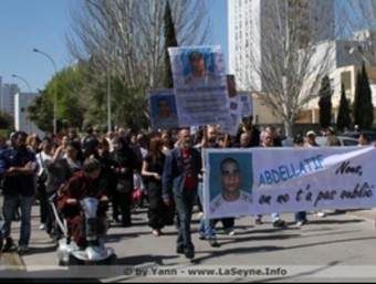 Una manifestació que es va fer per reclamar que busquessin Abdellatif