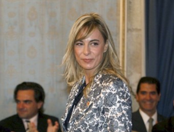 Sonia Castedo en la pressa del possessió del càrrec. AGÈNCIES