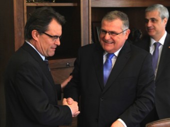 Artur Mas i François Calvet es van trobar a Figueres el 9 de març per acordar una futura entesa electoral a Catalunya Nord A.R