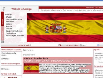 La pàgina web de La Garriga, piratejada El Punt Avui