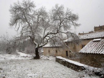 Paisatge nevat del monestir de Sant Joan de Penyagolosa. EL PUNT AVUI