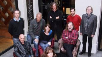 Els cantants que han intervingut en el debat sobre cultura al Presència, dins la sèrie Diàlegs a l'España ANDREU PUIG