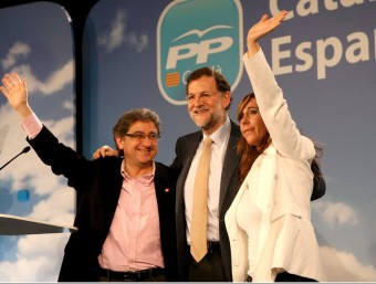 Unes 500 persones van assistir ahir al míting del PP al Palau de Congressos gironí, amb Millo, Rajoy i Camacho L. SERRAT