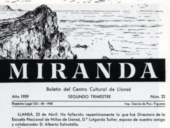 ‘Miranda', de Llançà , entre les publicacions digitalitzades ARXIU