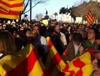 Manifestació en defensa del català convocada a Palma durant el mes de març passat ARXIU