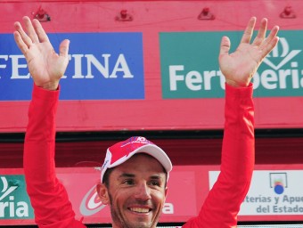 Rodriguez, al podi de la Vuelta 2012 LLUÍS GENÉ / AFP