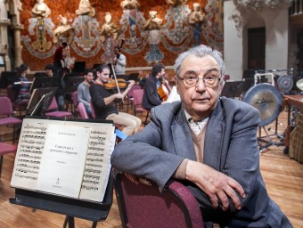 Joan Guinjoan, ahir a l'escenari del Palau de la Música JOSEP LOSADA