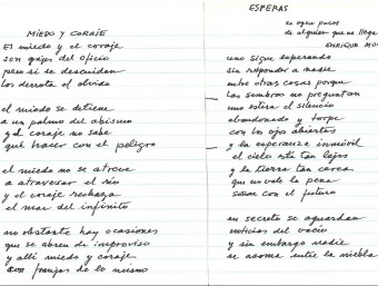Els poemes inèdits de Benedetti que han trobat a la UA. ACN