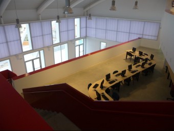 Imatge de l'interior del Centre Cívic del Castell que diumenge s'inaugura a Malgrat. T.M