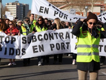 Els manifestants van sortir de Vila-seca a dos quarts de deu del matí i van arribar a Tarragona a les dotze J.Z